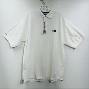 Cinch‎ Jeans Mens Polo Shirt White Golf Short Sleeve Size Large  New